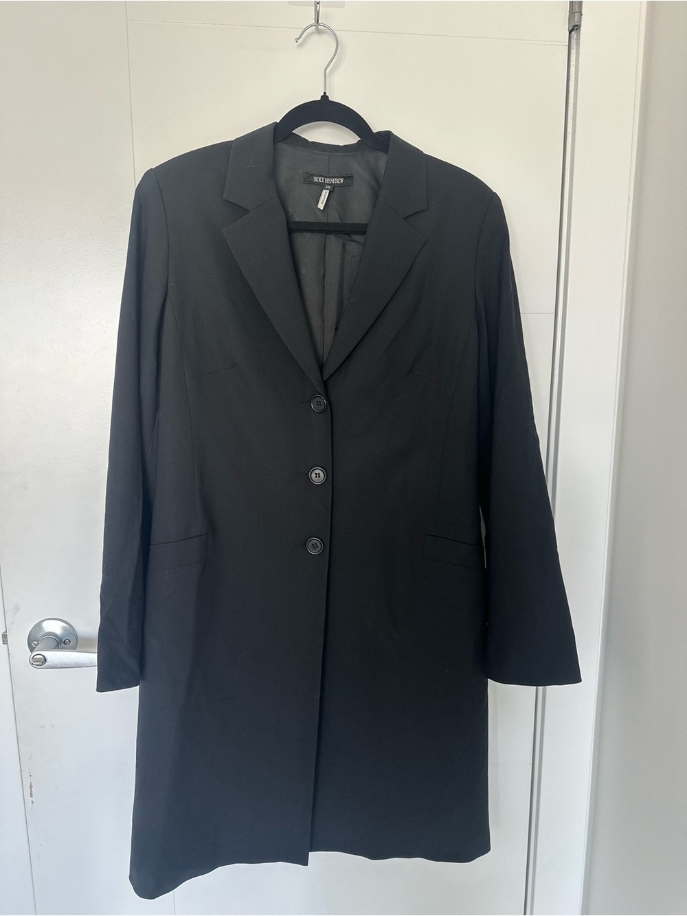 Vintage Holt Renfrew Made in Canada 95% Wool Long Line Blazer | Tailored